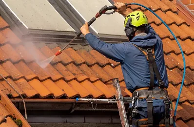 Démoussage et hydrofuge de toiture à Orny